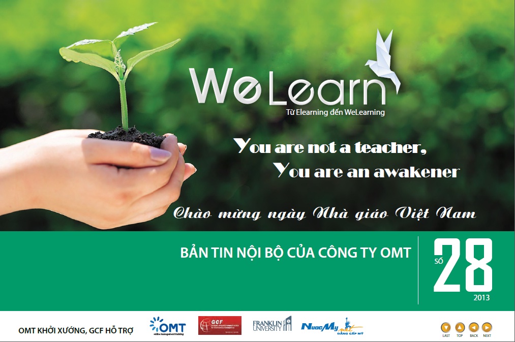 Bản tin e-Learning: Welearn số 28, năm 2013