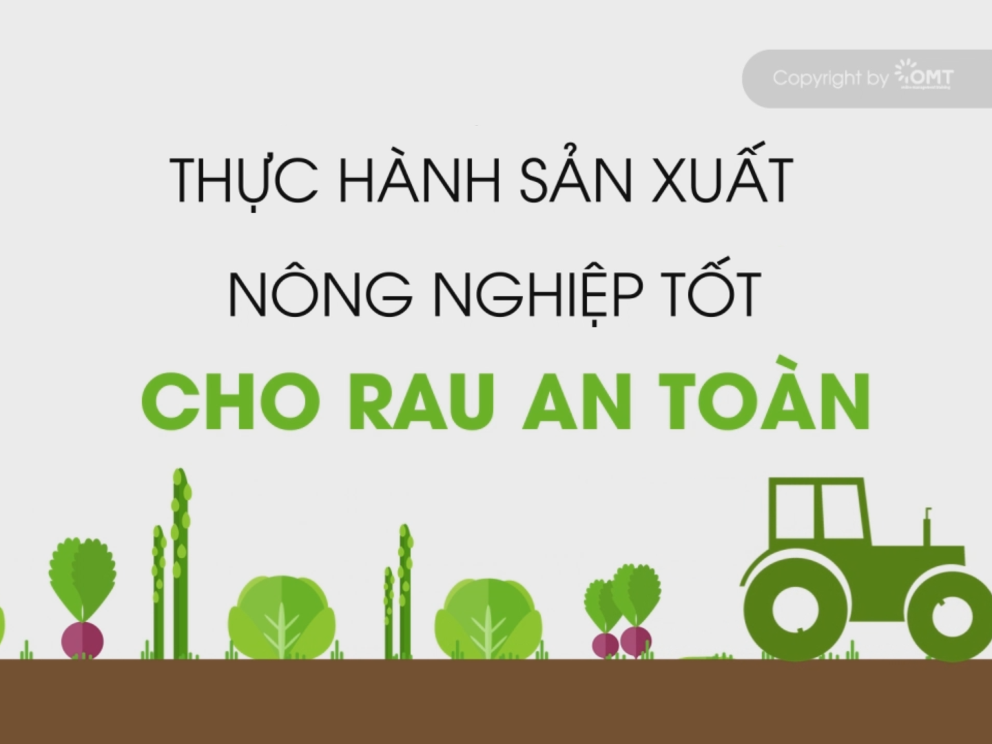 KHÓA HỌC: Thực hành sản xuất nông nghiệp tốt (VietGAP) cho rau an toàn